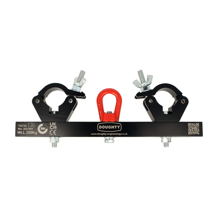 250Kg Solid Hanging Truss Adaptors Black