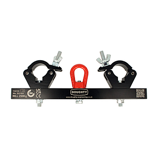 250Kg Solid Hanging Truss Adaptors Black image 1