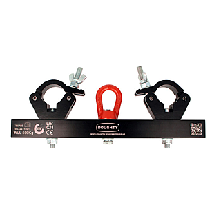 500Kg Solid Hanging Truss Adaptors Black image 1