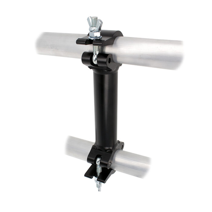 Pipe to Pipe Couplers 90° 500mm Centres - Black