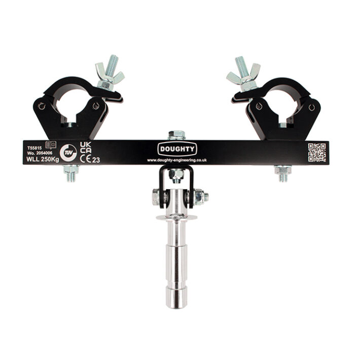 Solid Swivel Truss Adaptor Black