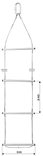 Wire Rope Ladder 5m image 1