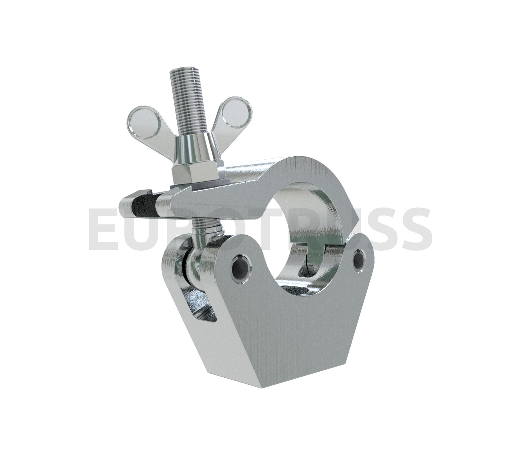 Halfcoupler Slimline Polished Aluminium