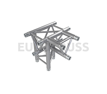 4 way corner t-piece + down right HD33 image 1