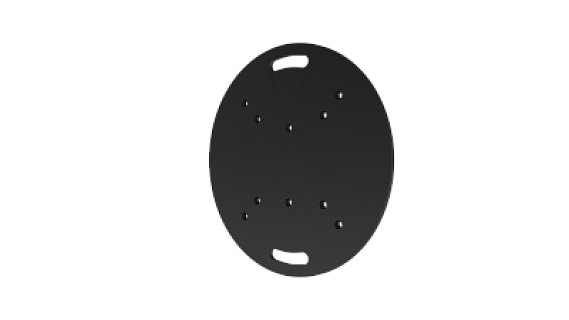 Round Baseplate NX/NH 30 & 40 D=80cm Black image 1