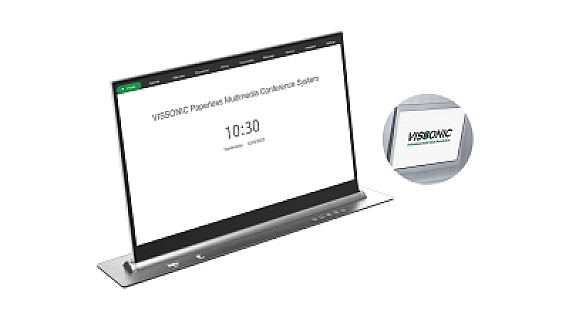 Retractable Touchscreen with Rear-mounted Nameplate image 1