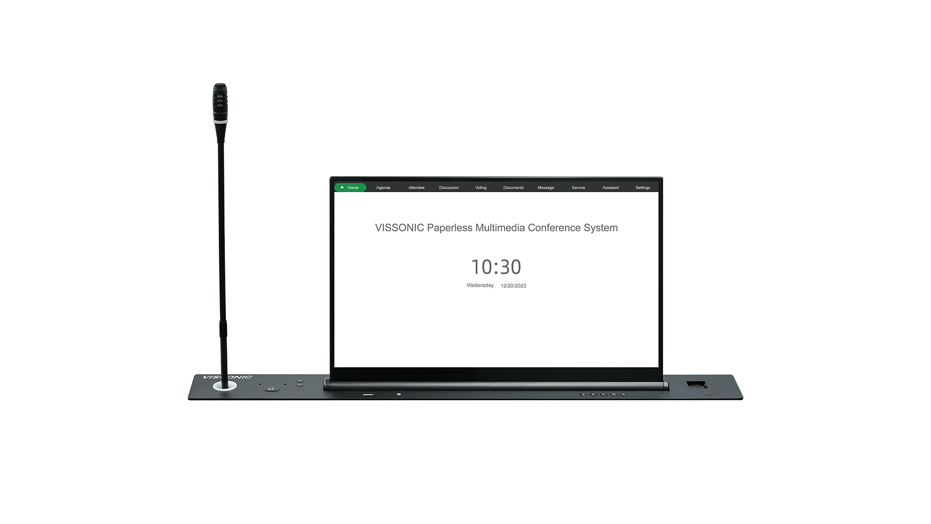 Retractable Touchscreen with Microphone & Built-in Host