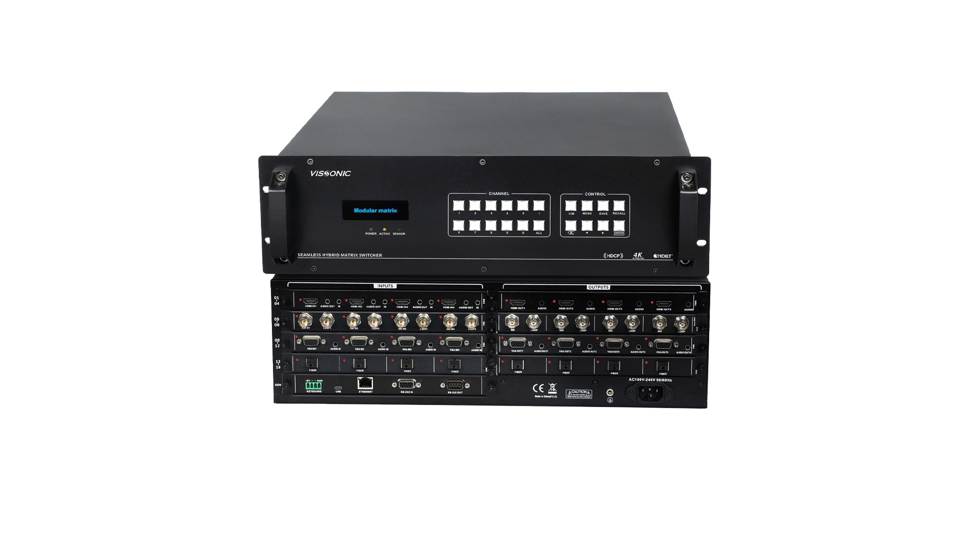 Modular Seamless Matrix Switcher 16x16