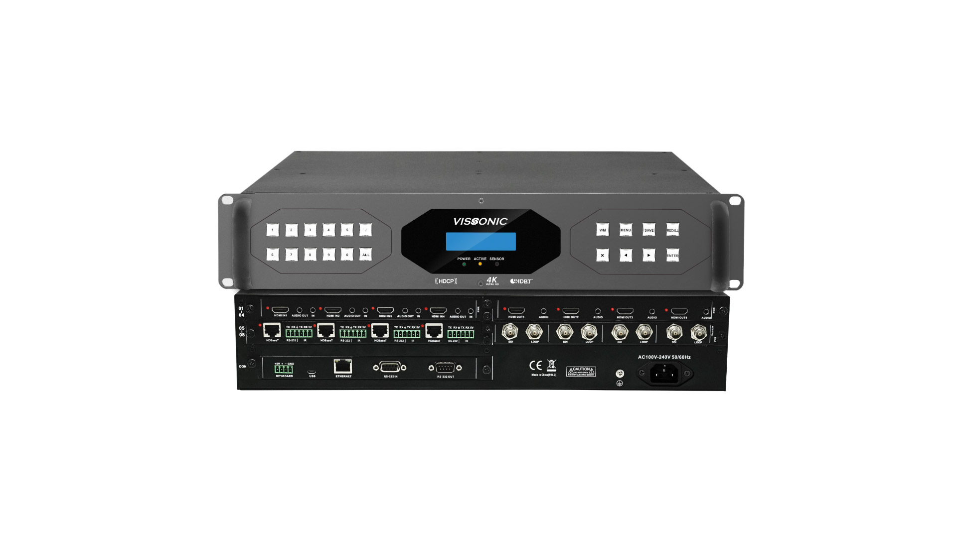 Modular Seamless Switching Videowall Processor 8x8