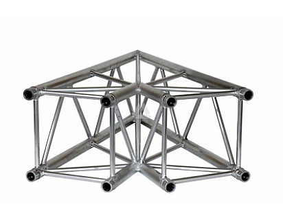 H40V C001 Square Truss Corner (4-Point), 2-Way 45°, silver image 1