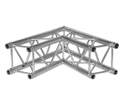 H30V C002 Square Truss Corner (4-Point), 2 Way 60°, silver image 1