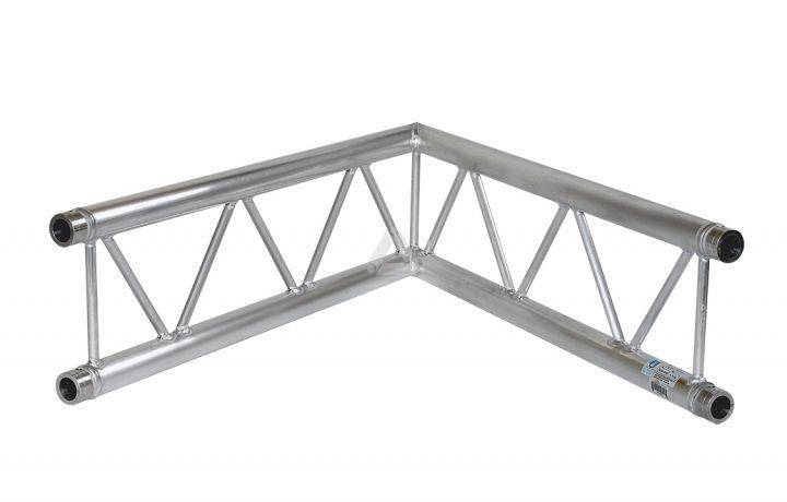 X30L C002U Flat Truss Corner (2-Point), 2-Way 60° Up, silver