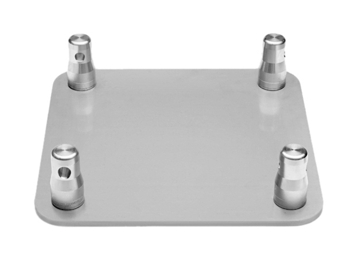 36R Sqaure Truss Baseplate (4-Point), silver