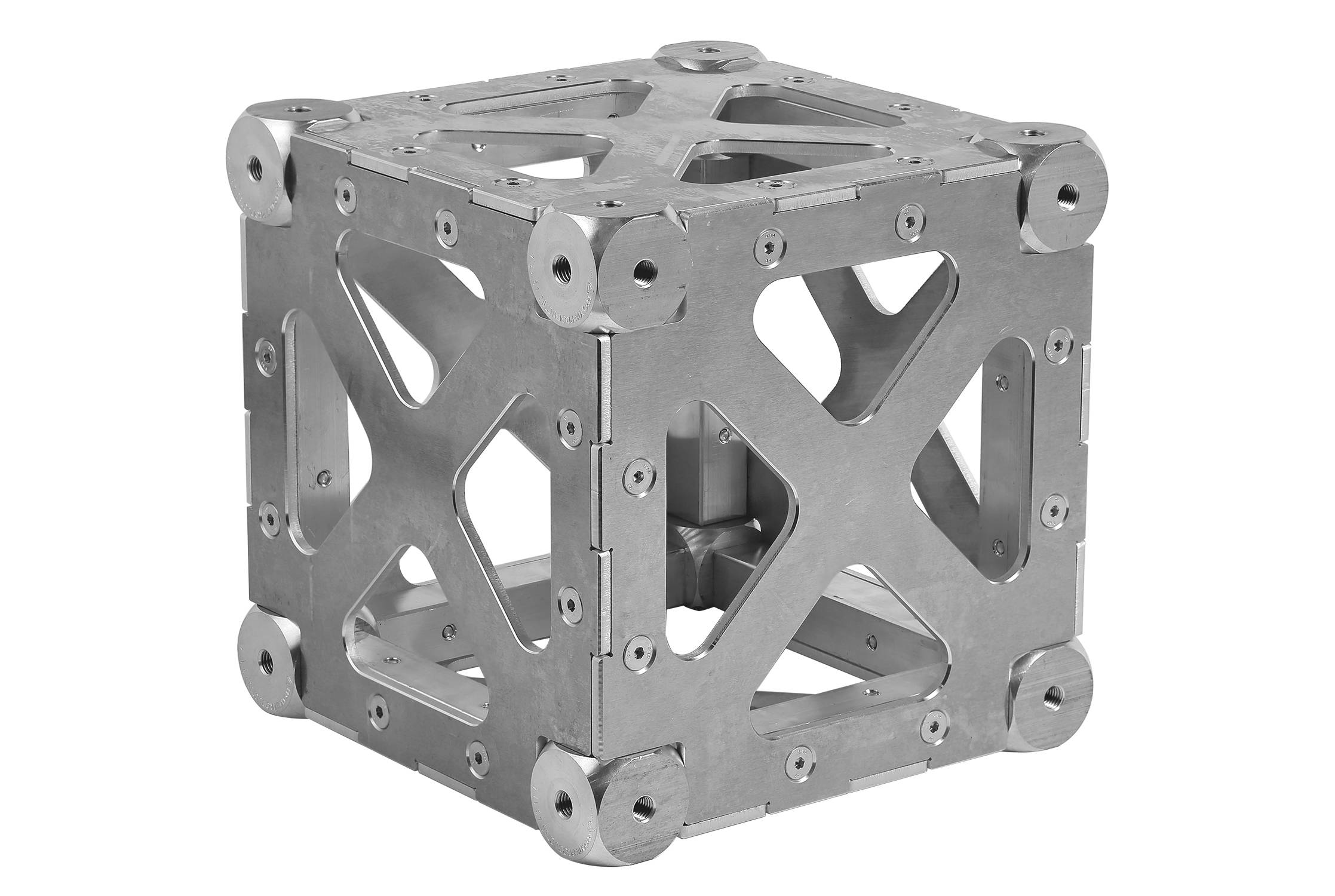 30V Square Truss Box Corner (4-Point), Heavy Duty, silver