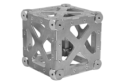 30V Square Truss Box Corner (4-Point), Heavy Duty, silver image 1