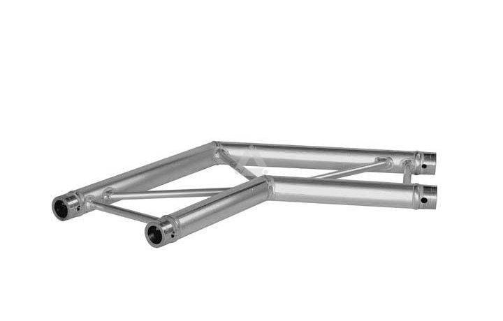 H40L C004F Flat Truss Corner (2-Point), 2-Way 120° Flat, silver