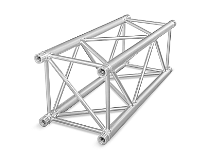 H40V Quadratische Traverse (4-Punkt), Länge: 100 cm, silber image 1