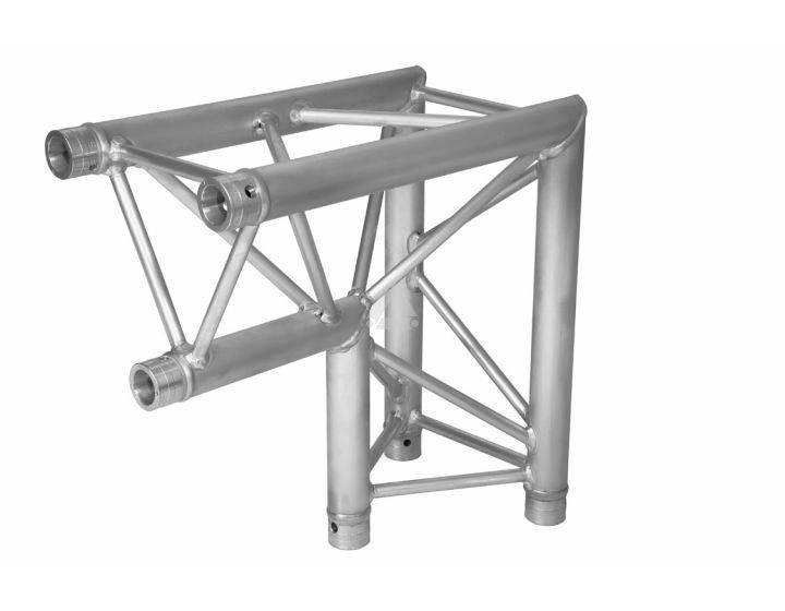 H30D C007 Triangle Truss Corner (3-Point), 2-Way 90° AD, silver