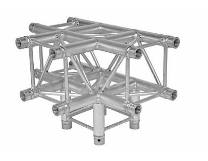 X30V C020 Square Truss Corner (4-Point), 4-Way, silver image 1