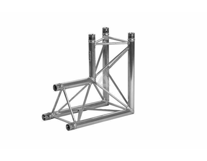 E20D C007 Triangle Truss Corner (3-Point), 2-Way 90° AD, silver