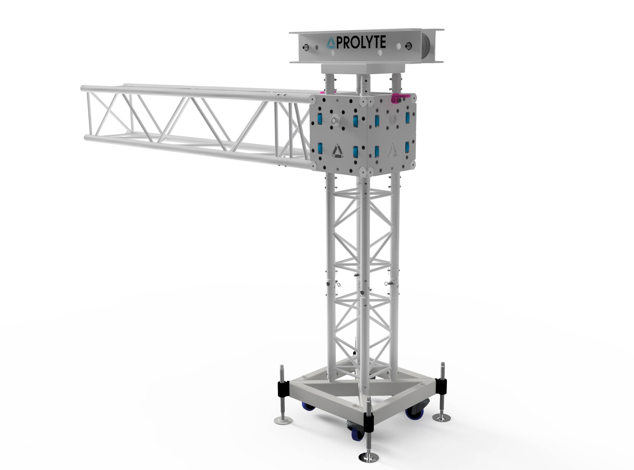 RT-B100RV C002 Square Truss Base Corner, 60°, silver