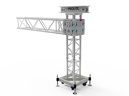 RT-B100RV C002 Square Truss Base Corner, 60°, silver image 1