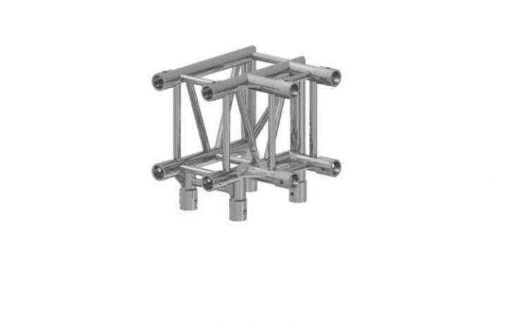 S36R C013 Rectangle Truss Corner (4-Point), 3-Way L. AD, silver