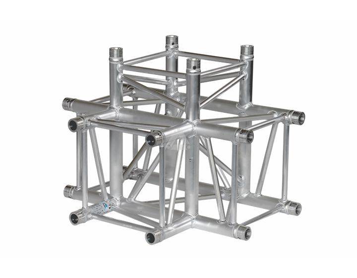 H40V C020 Square Truss Corner (4-Point), 4-Way, silver