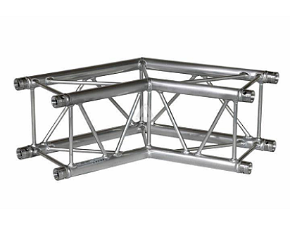 E20V C004 Square Truss Corner (4-Point), 2-Way Corner 120°, silver image 1