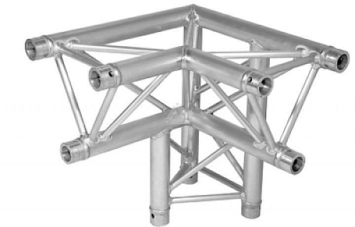 H30D C011 Triangle Truss Corner (3-Point), 3-Way R. AU, silver image 1