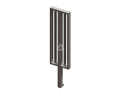 LiteDeck Spoked Handrail 2FT SDU with Vertical Bars image 1