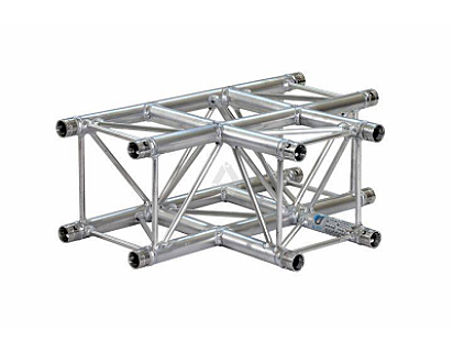 E20V C017 Square Truss Corner (4-point), 3-Way T-Joint, silver image 1