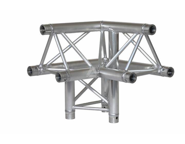 X30D C011 Triangle Truss Corner (3-Point), 3-Way L, silver