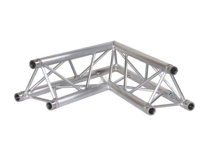 H30D C002 Triangle Truss Corner (3-point), 2-Way 60°, silver