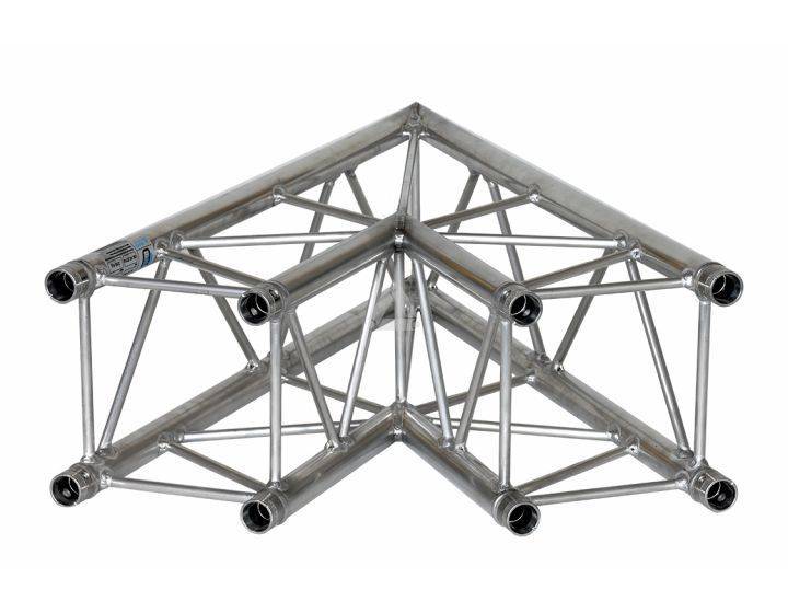 E20V C002 Square Truss Corner (4-Point), 2-Way 60°, silver