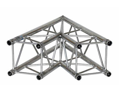 E20V C002 Square Truss Corner (4-Point), 2-Way 60°, silver image 1
