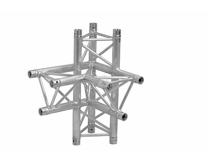 H30D C014 Triangle Truss Corner (3-Point), 4-way R. AD, silver image 1