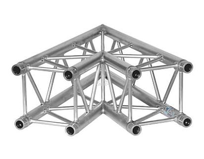 H30V C001 Square Truss Corner (4-Point), 2-way 45°, silver image 1