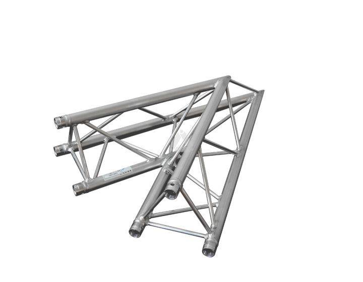 E20V C001 Triangle Truss Corner, 2-Way 45°, silver