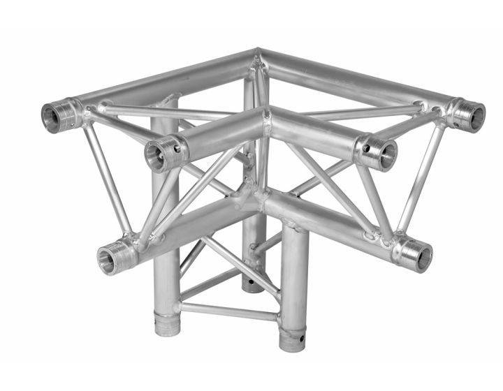 H30D C013 Triangle Truss Corner (3-Point), 3-Way L. AD, silver