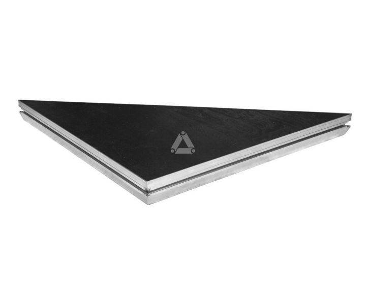 Basicline Black Coated Triangle 1x1m