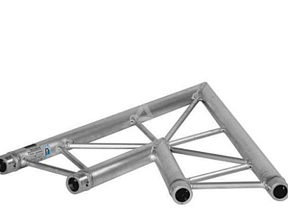 H40L C001F Flat Truss Corner (2-Point), 2-way 45° Flat, silver image 1