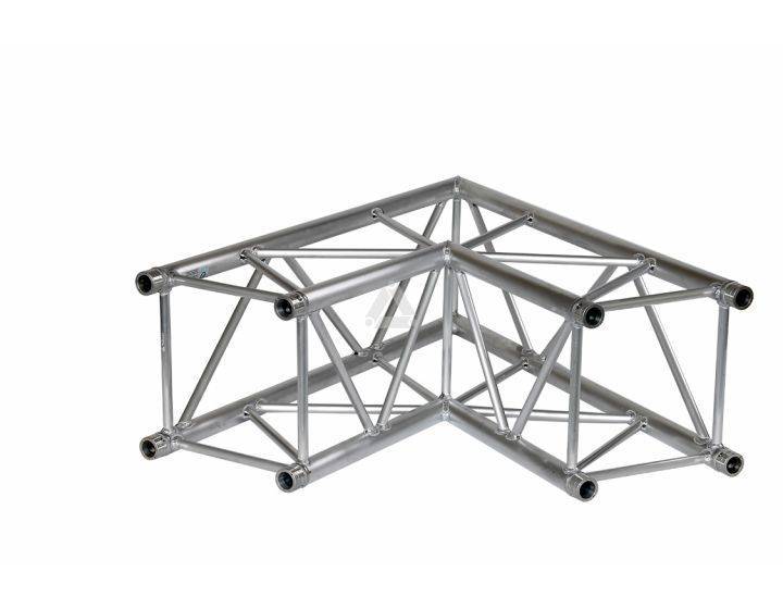 H40V C002 Square Truss Corner (4-Point), 2-way 60°, silver