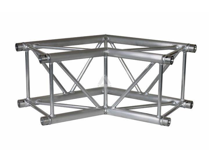 H40V C004 Square Truss Corner (4-Point), 2-Way 120°, silver
