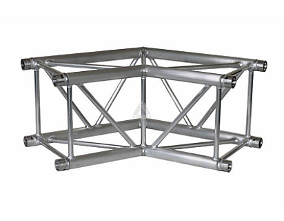 H40V C004 Square Truss Corner (4-Point), 2-Way 120°, silver image 1