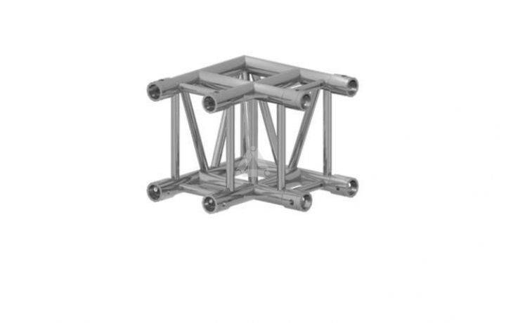 S36V C017 Rectangle Truss Corner (4-Point), 3-Way T-Joint, silver