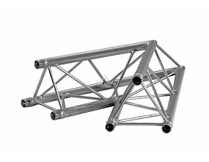 E20D C001 Triangle Truss Corner (3-Point), 2-Way 45°, silver image 1