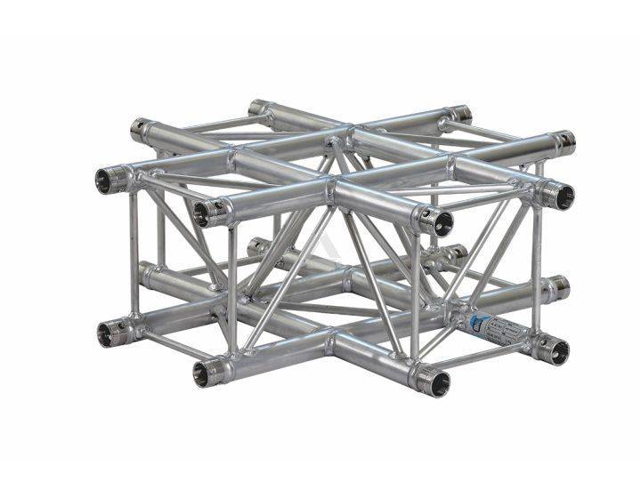 E20V C016 Square Truss Corner Cross (4-Point), 4-way, silver