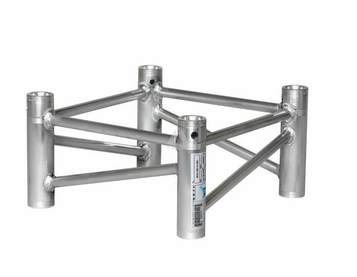 40V Square Truss Box Corner Attachment, long, silver