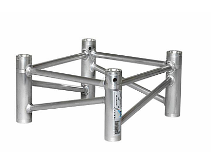 40V Square Truss Box Corner Attachment, long, silver image 1